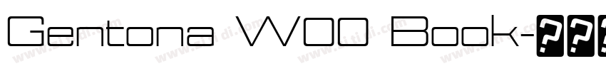 Gentona W00 Book字体转换